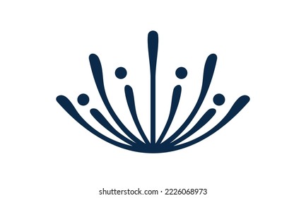 abstract water splash logo template