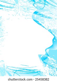 abstract water, splash, vector  without gradient