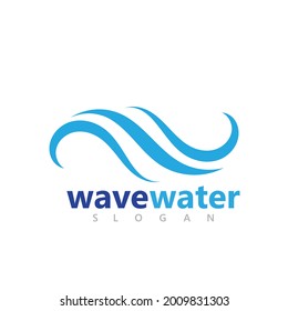 Abstract water splash waves logo design