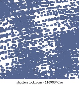Abstract water surface. Wall. Rough texture background in blue and white. Vector illustration.