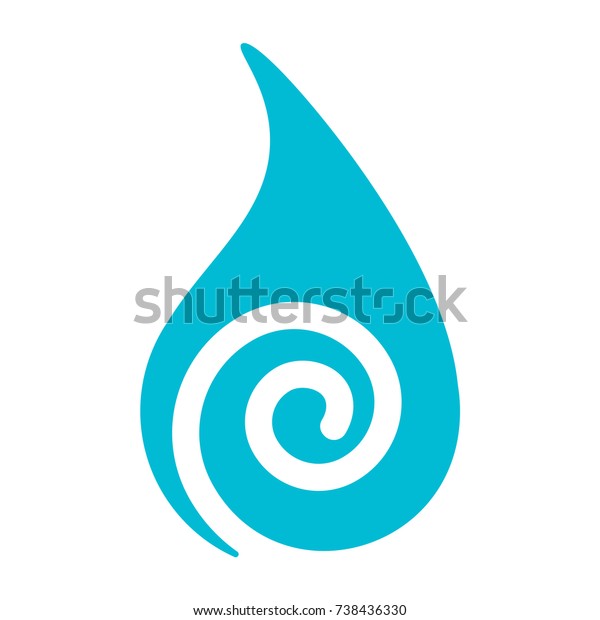 Abstract Water Symbol Stock Vector (Royalty Free) 738436330