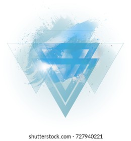 Abstract water symbol Vector illustration for brochure layout, business card, flyer mockup