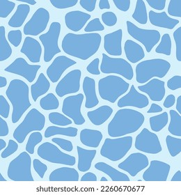 Abstract water texture. Blue water surface with waves and reflections. Aquatic environment wallpaper, swimming pool. Vector background