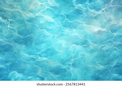 Abstract water texture, blue tones, fluid patterns, serene background, calming design, digital artwork, modern style.