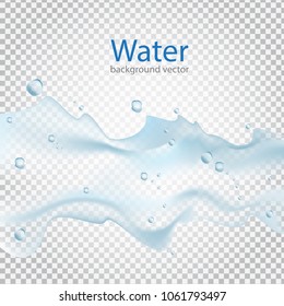 Abstract Water transparent drops backgrounds.vector