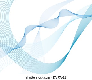 Abstract water vector background with bubbles of air. Clipping mask.