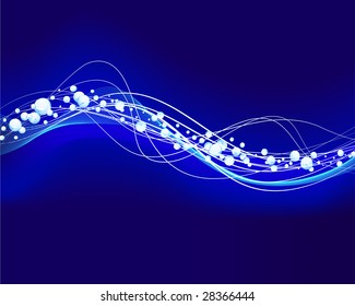 Abstract water vector background with bubbles of air