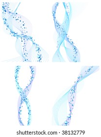 Abstract water vector background with bubbles of air