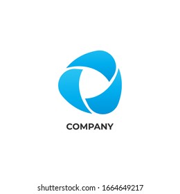 Abstract water vortex illustration. tsunami icon. Logo design template. Disaster, Recycle logo concept isolated on white background, save the ocean, save the water
