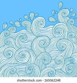 Abstract water wave background