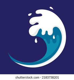 Abstract Water wave blue background