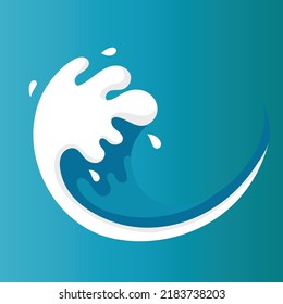 Abstract Water wave blue background