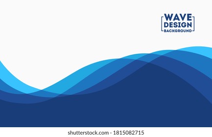 Abstract Water Wave design background vector illustration