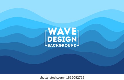 Abstract Water Wave design background vector illustration