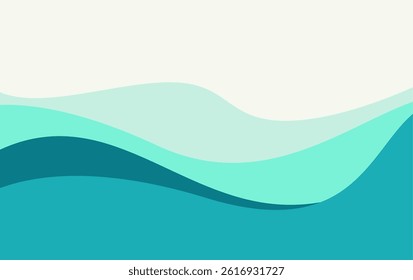 Abstract water wave design background. summer background vector