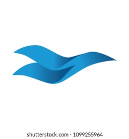 abstract water wave, logo element