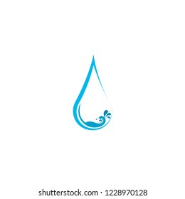 Abstract water wave logo, icon vector design element