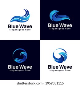 abstract Water wave splash logo symbol and icon design