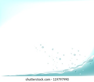 abstract water wave, vector illustration