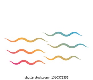 Abstract Water wave vector illustration design background