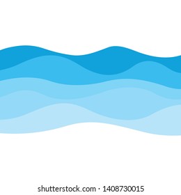 Abstract Water wave vector illustration design background - Vector eps10