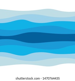 Abstract Water wave vector illustration design background