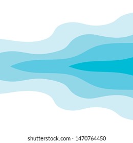 Abstract Water wave vector illustration design background