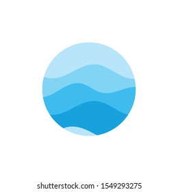 Abstract Water wave vector illustration design background