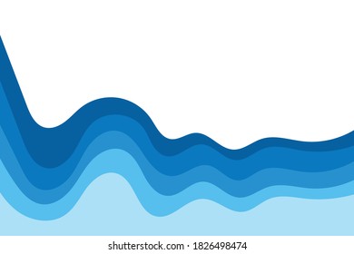 Resumen Fondo del diseño de la ilustración del vector de la onda de agua