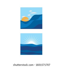 Resumen Fondo del diseño de la ilustración del vector de la onda de agua