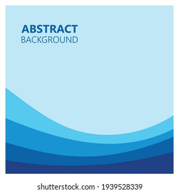 Abstract Water wave vector illustration design background