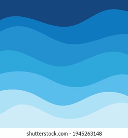 Abstract Water wave vector illustration design background