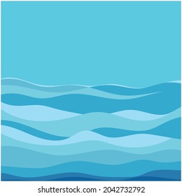 Resumen Fondo del diseño de la ilustración del vector de la onda de agua