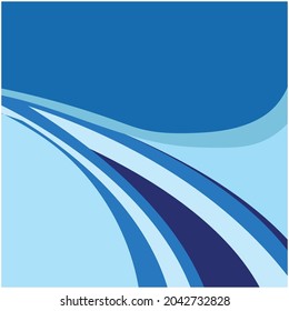 Abstract Water wave vector illustration design background