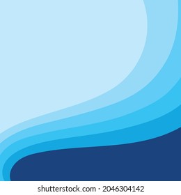 Abstract Water wave vector illustration design background