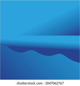 Resumen Fondo del diseño de la ilustración del vector de la onda de agua