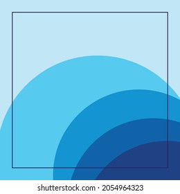 Abstract Water wave vector illustration design background