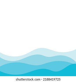 Abstract Water wave vector illustration design background
