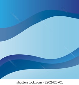 Abstract Water wave vector illustration design background