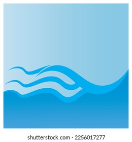 Resumen Fondo del diseño de la ilustración del vector de la onda de agua