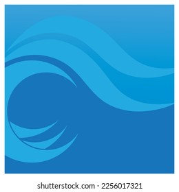 Resumen Fondo del diseño de la ilustración del vector de la onda de agua