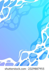 Abstract water wave vector illustration, design background.