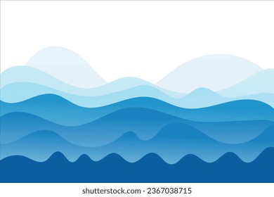 Resumen Fondo del diseño de la ilustración del vector de la onda de agua