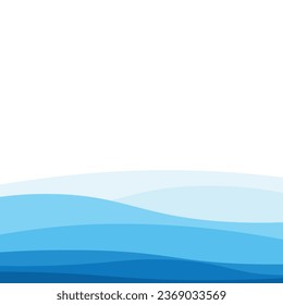 Abstract Water wave vector illustration design background