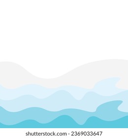 Abstract Water wave vector illustration design background