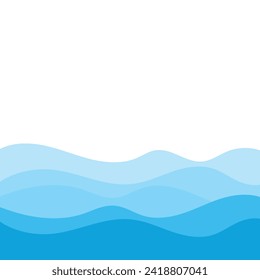 Resumen Fondo del diseño de la ilustración del vector de la onda de agua
