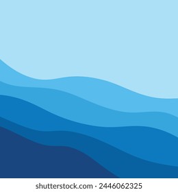 Ilustración vectorial Abstractas de la onda de agua