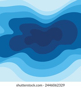 Abstract Water wave vector illustration