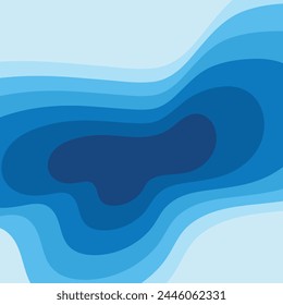Abstract Water wave vector illustration