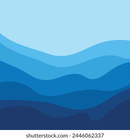 Ilustración vectorial Abstractas de la onda de agua